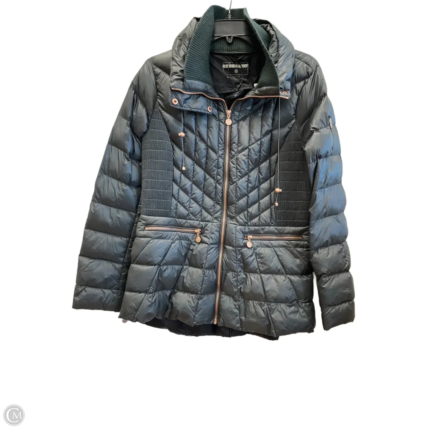 Jacket Puffer & Quilted By Bernardo In Green, Size: L
