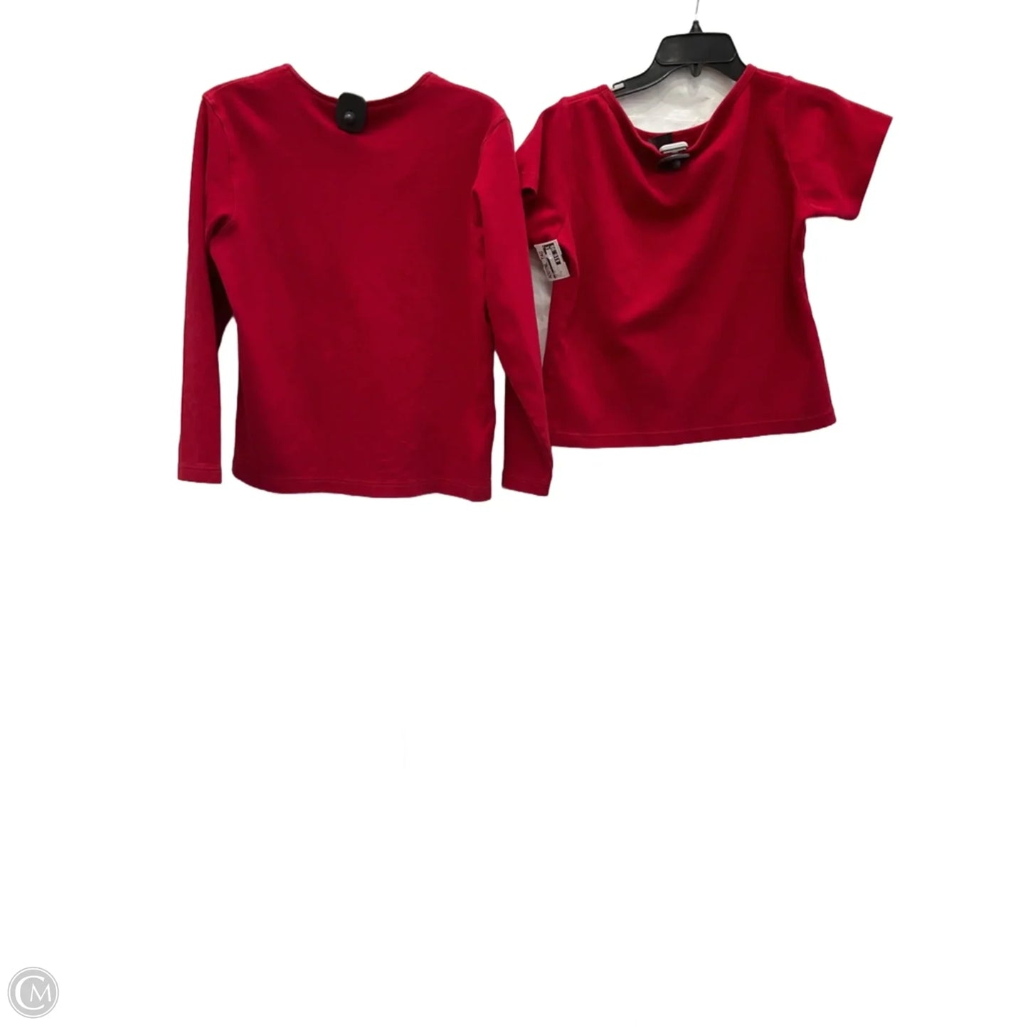 Top 2pc Long Sleeve By Cmf In Red, Size: S