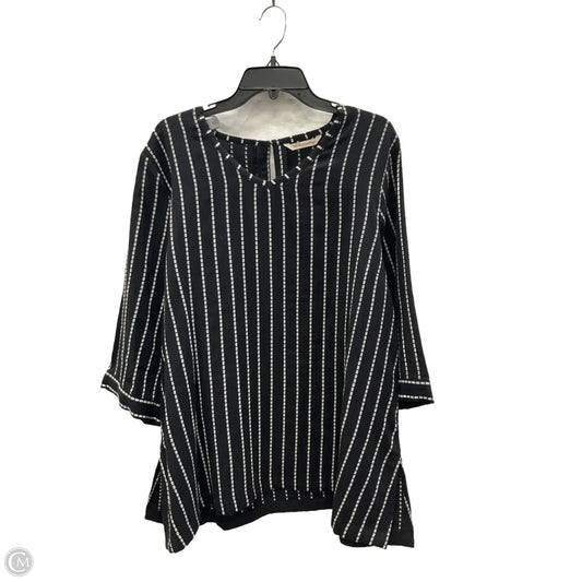 Top Long Sleeve By Soft Surroundings In Black, Size: 2x
