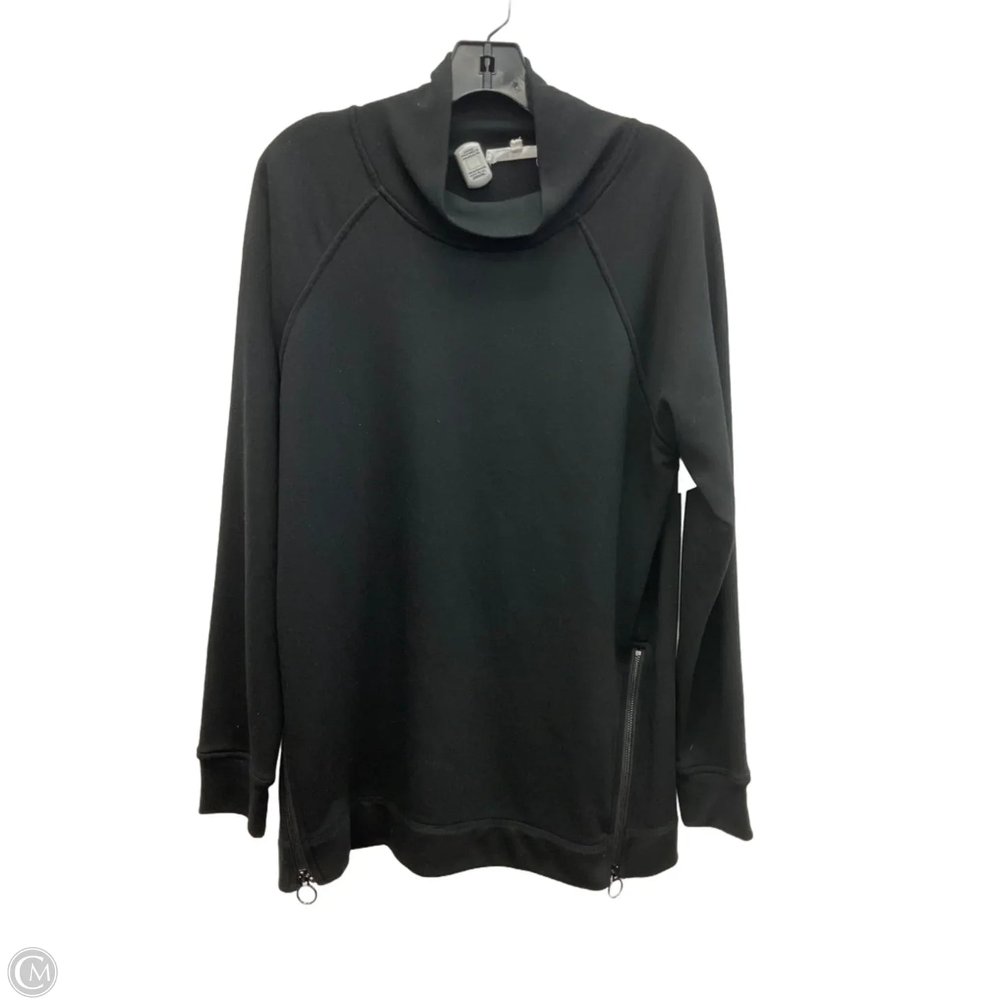 Top Long Sleeve By Workshop In Black, Size: L