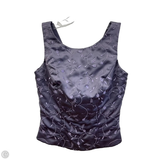 Top Sleeveless By Mori Lee In Purple, Size: S