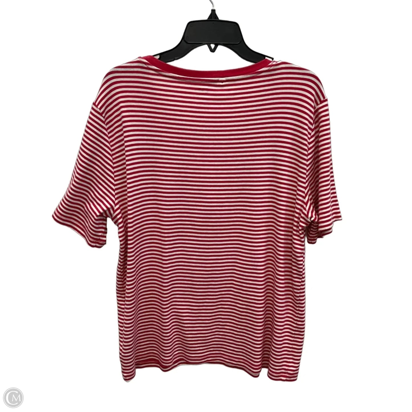 Top Short Sleeve By Gap In Striped Pattern, Size: Xxl