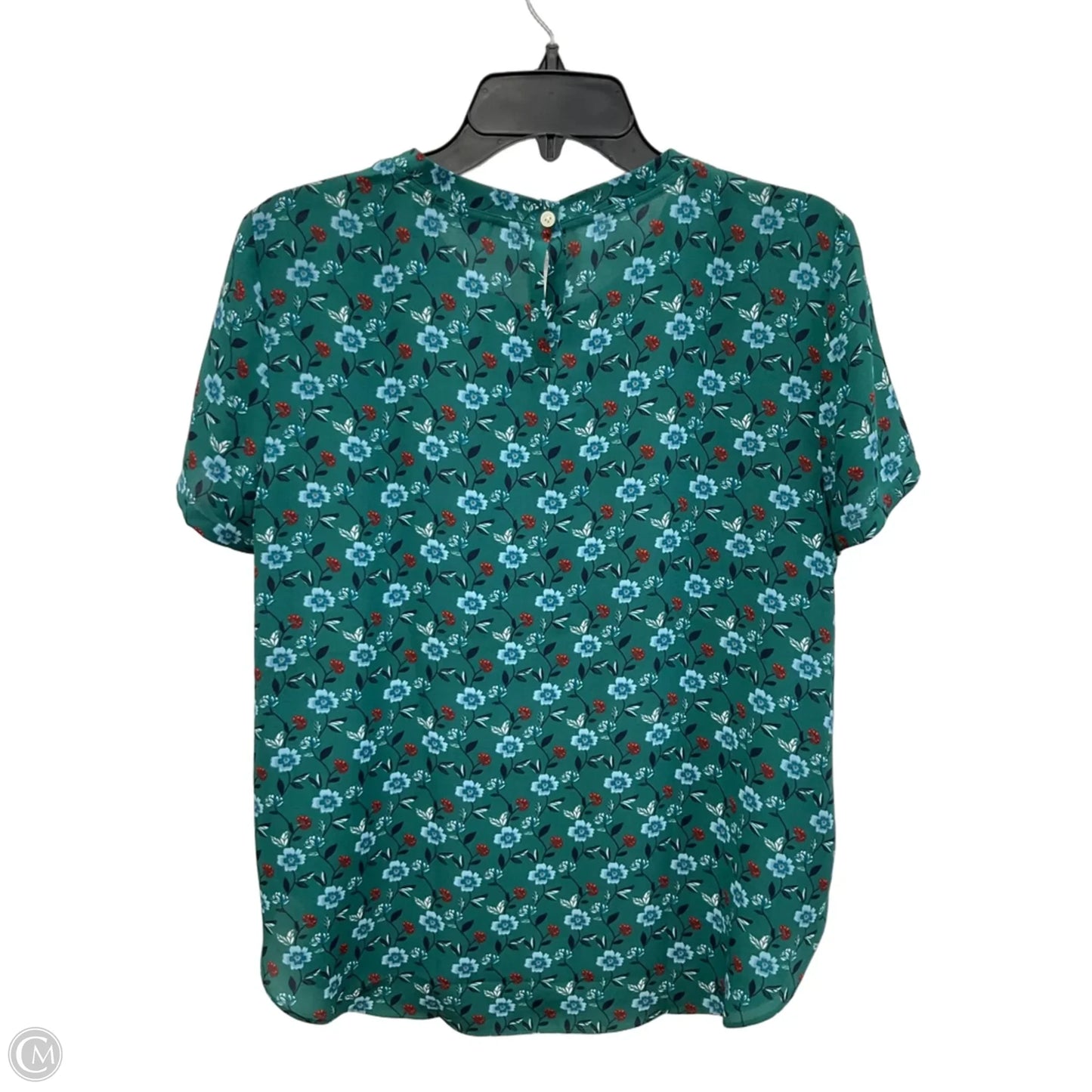 Top Short Sleeve By Loft In Floral Print, Size: M
