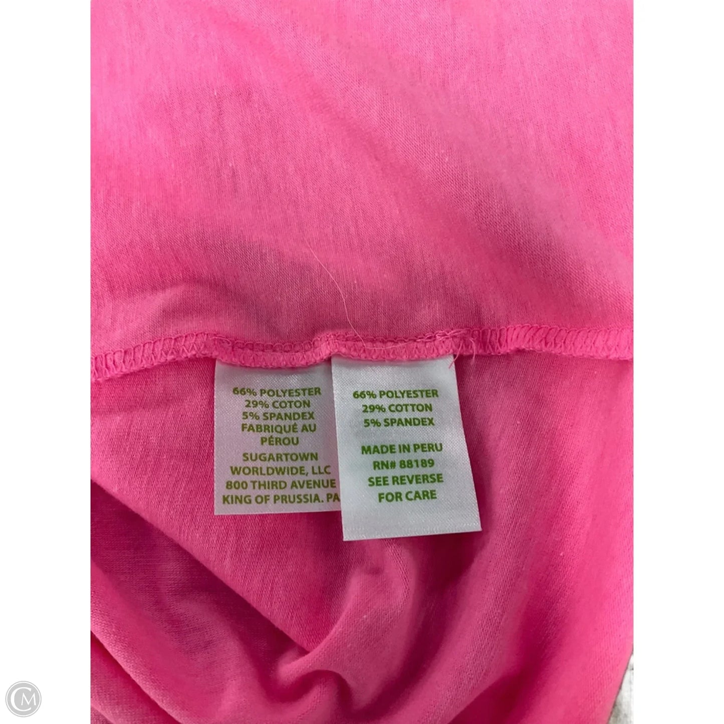 Top Sleeveless Designer By Lilly Pulitzer In Pink, Size: Xl