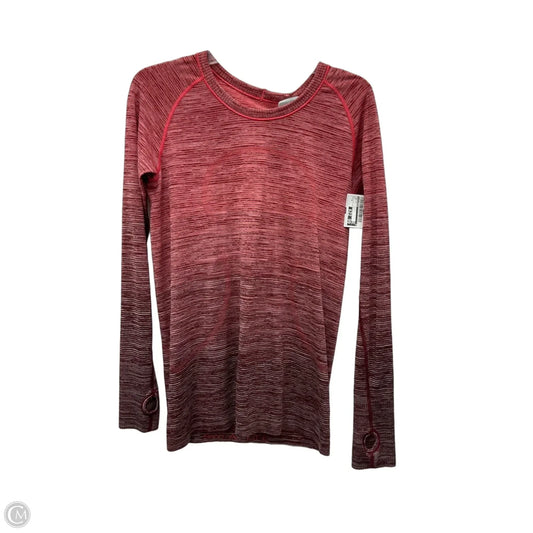 Top Long Sleeve By Lululemon In Red, Size: M