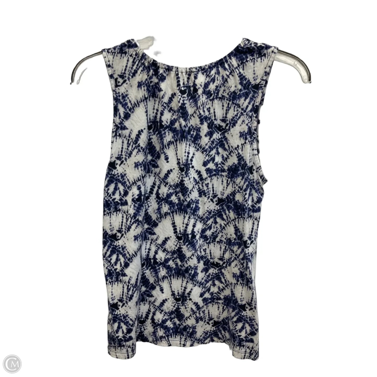 Top Sleeveless By Michael By Michael Kors In Tie Dye Print, Size: S