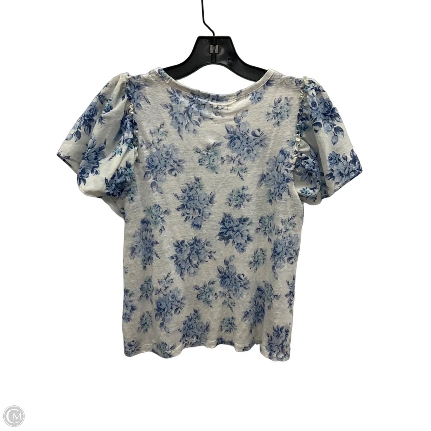 Top Short Sleeve By Loft In Floral Print, Size: Xs