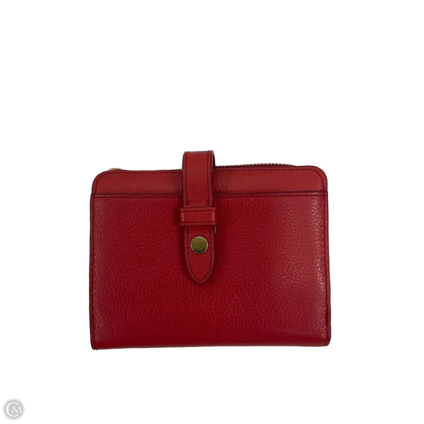 Wallet Leather By Fossil, Size: Medium