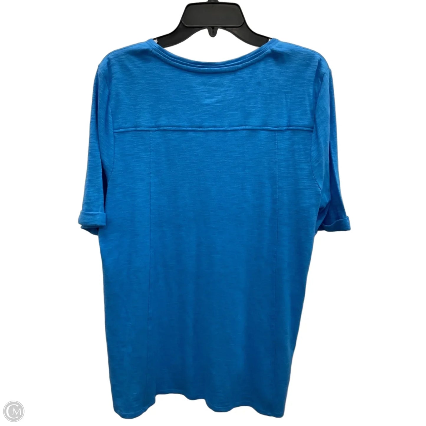 Top Short Sleeve By Chicos In Blue, Size: L