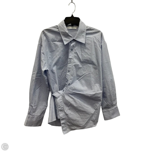 Blouse Long Sleeve By Astr The Label In Blue, Size: M