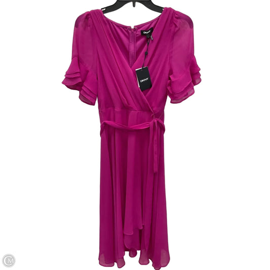 Dress Party Midi By Dkny In Pink, Size: Xs
