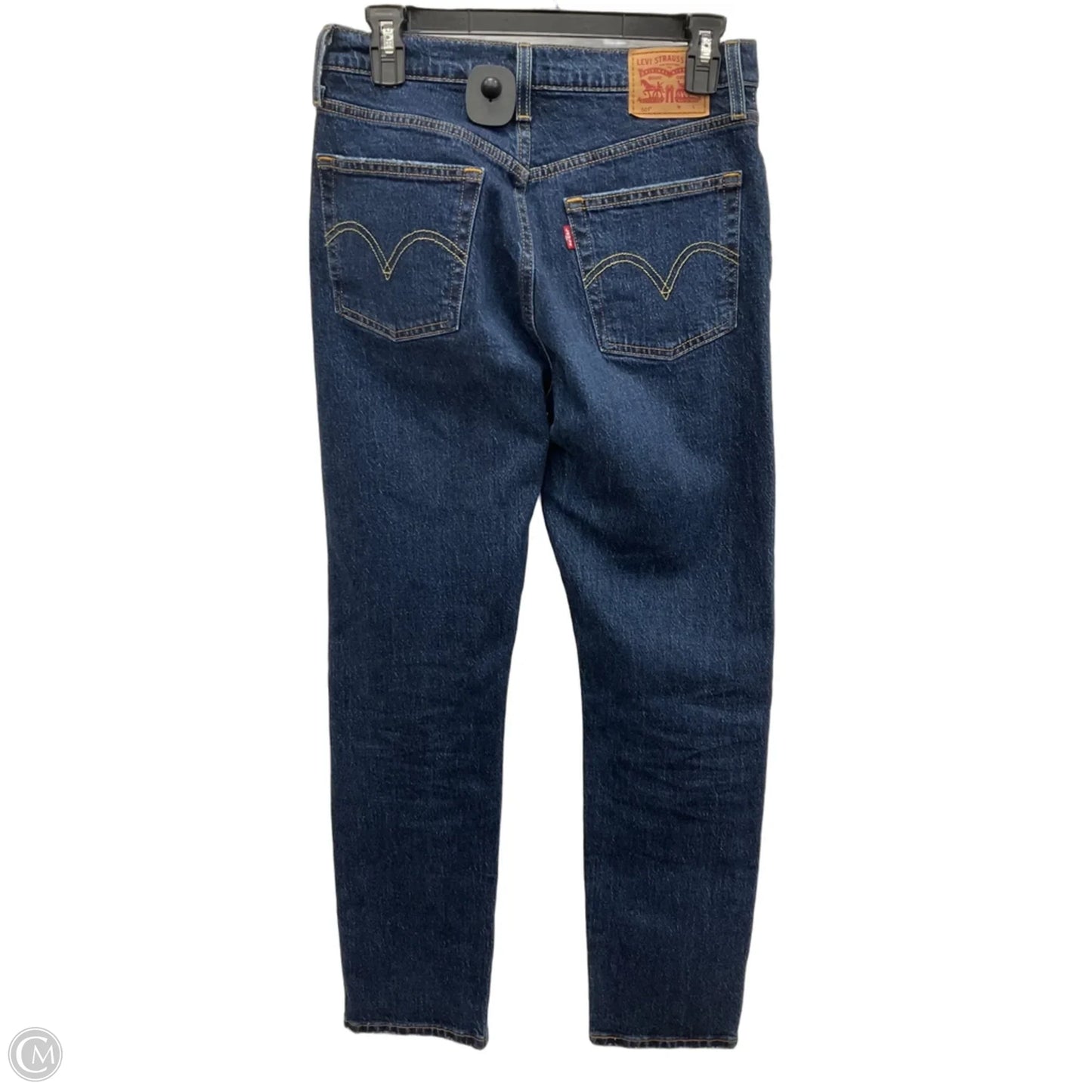 Jeans Straight By Levis In Blue Denim, Size: 4