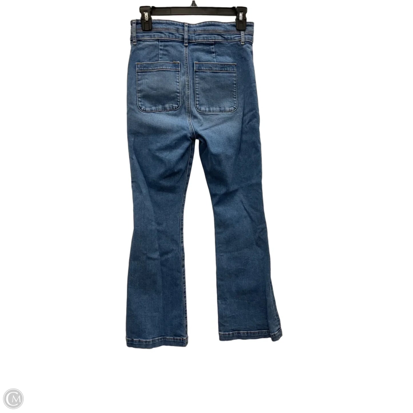 Jeans Flared By Loft In Blue Denim, Size: 6