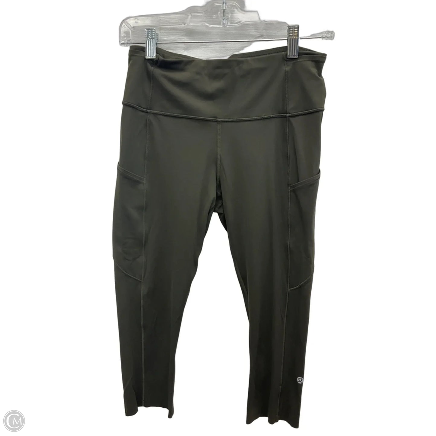 Athletic Capris By Lululemon In Green, Size: M