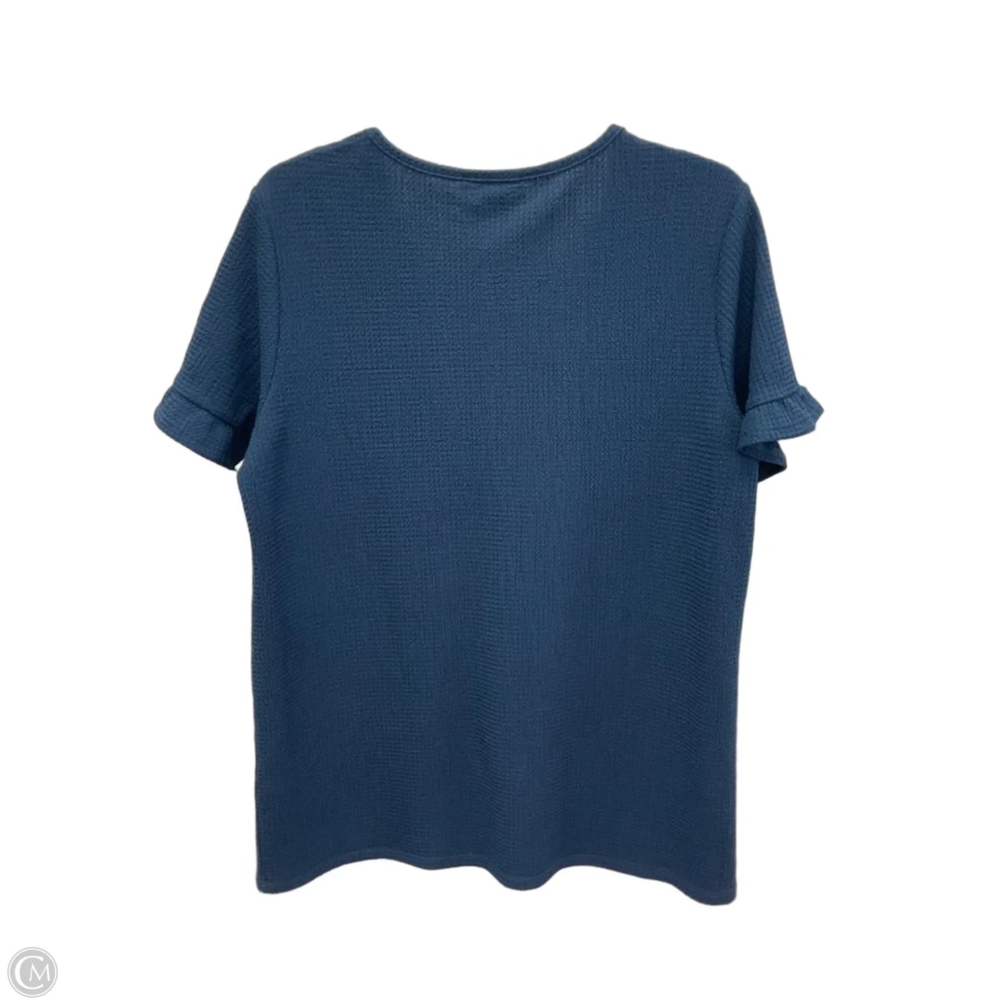 Top Short Sleeve By Simply Noelle In Navy, Size: M