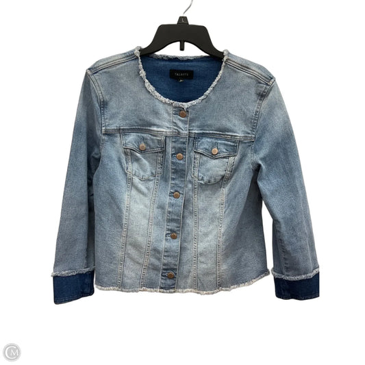 Jacket Denim By Talbots In Blue Denim, Size: Xl