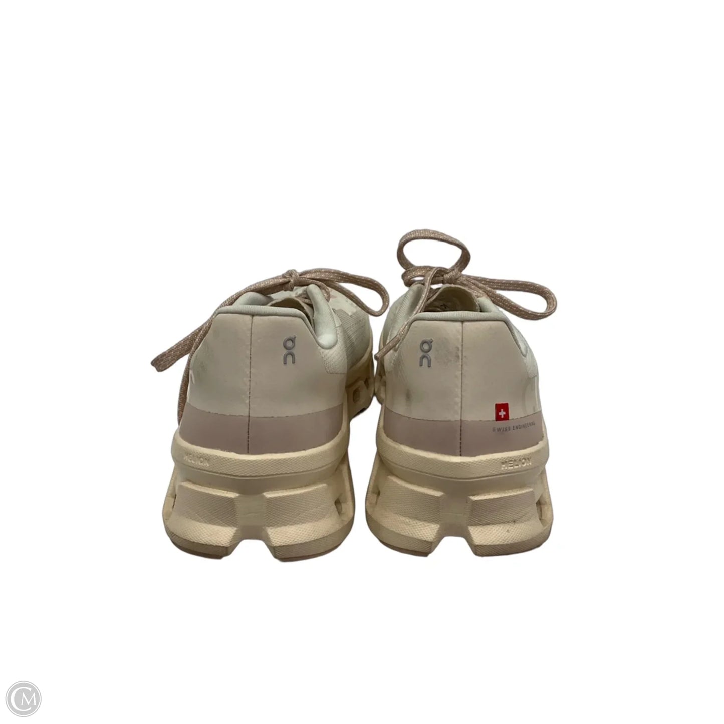 Shoes Athletic By On Cloud In Cream & Pink, Size: 8