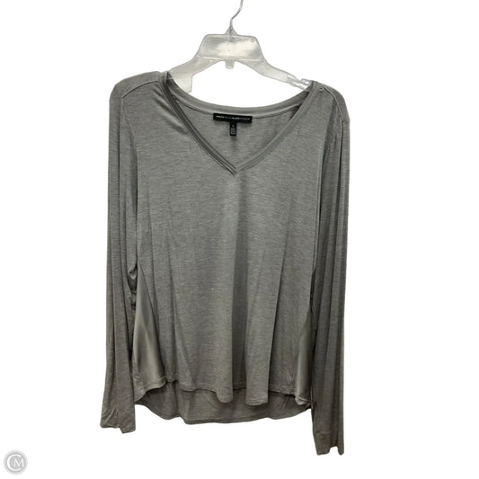 Top Long Sleeve By White House Black Market In Grey, Size: L