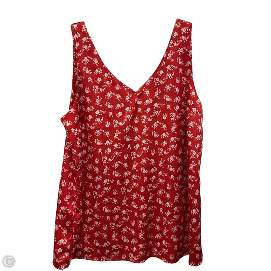 Top Sleeveless By Ekouaer In Orange, Size: M