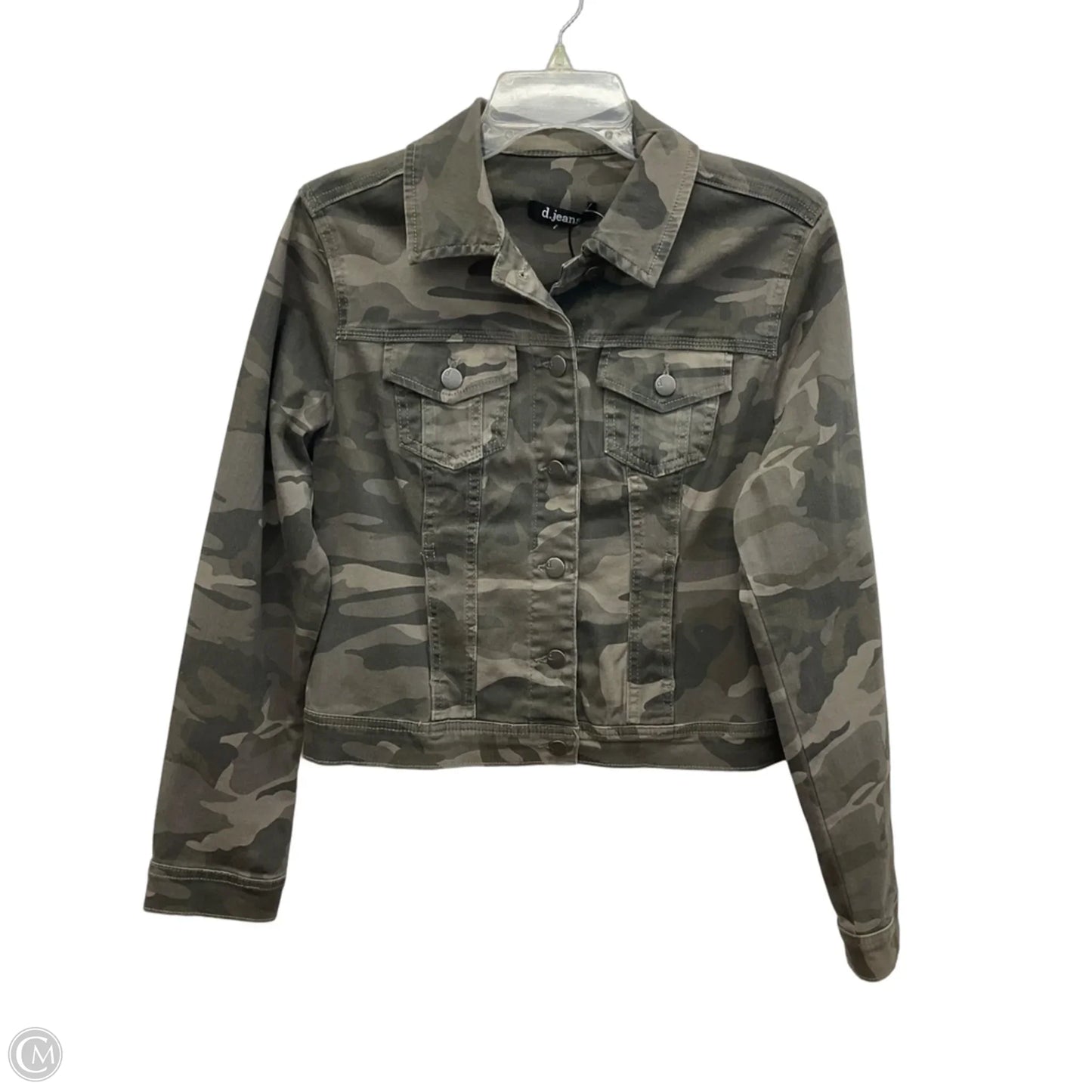 Jacket Denim By D Jeans In Camouflage Print, Size: S