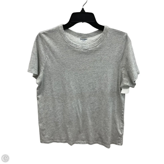 Top Short Sleeve By Old Navy In Grey, Size: M