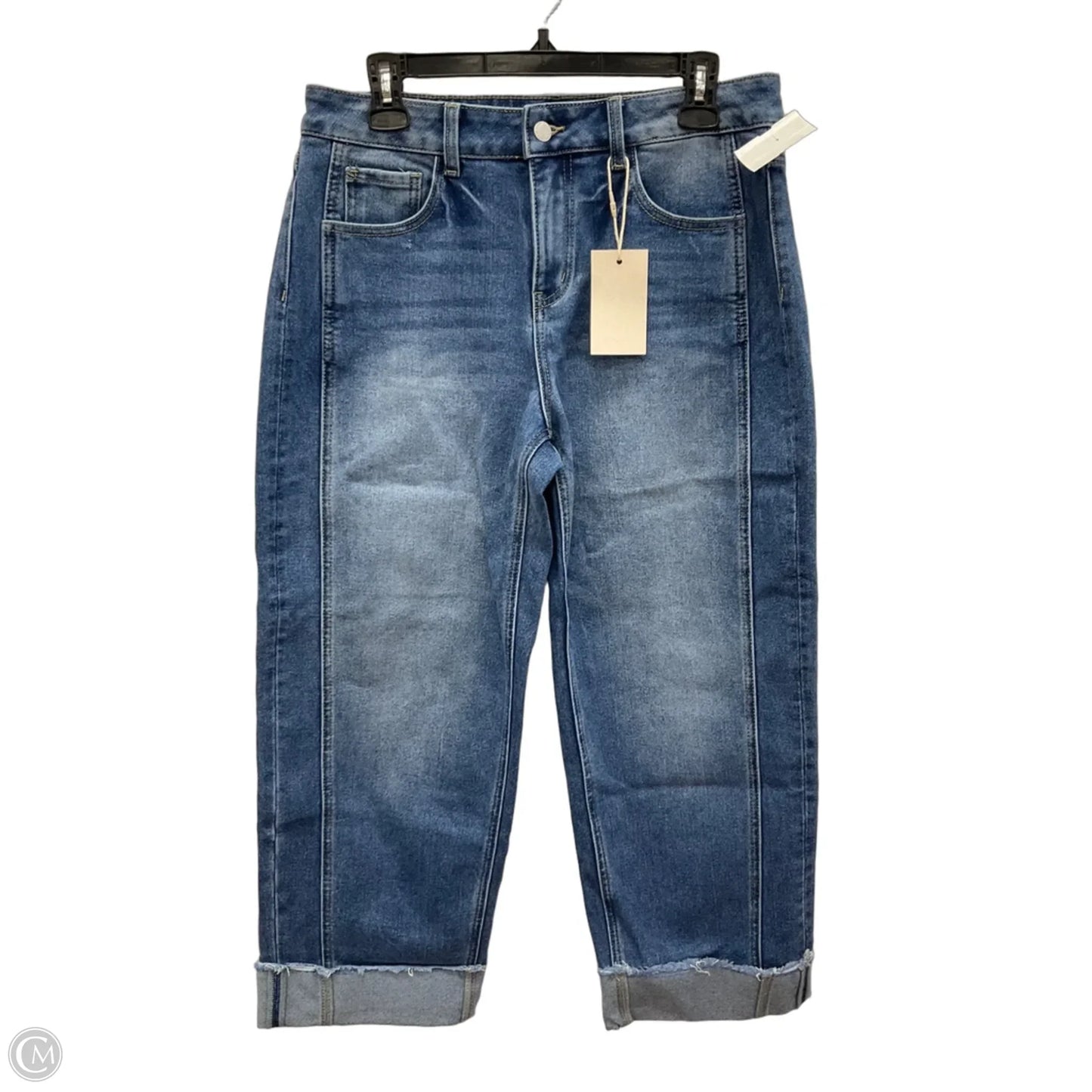 Jeans Straight By Clothes Mentor In Blue Denim, Size: L