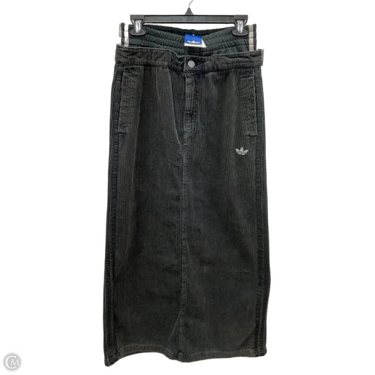 Skirt Maxi By Adidas In Black & Grey, Size: M