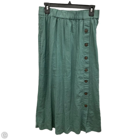 Skirt Maxi By Madewell In Green, Size: M