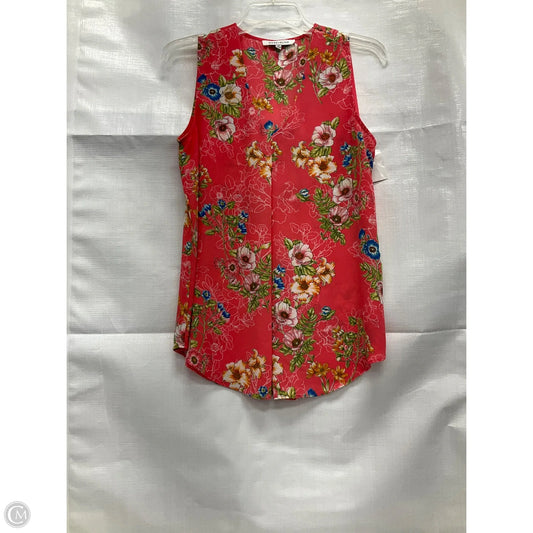 Top Sleeveless By Rose And Olive In Floral Print, Size: Xs