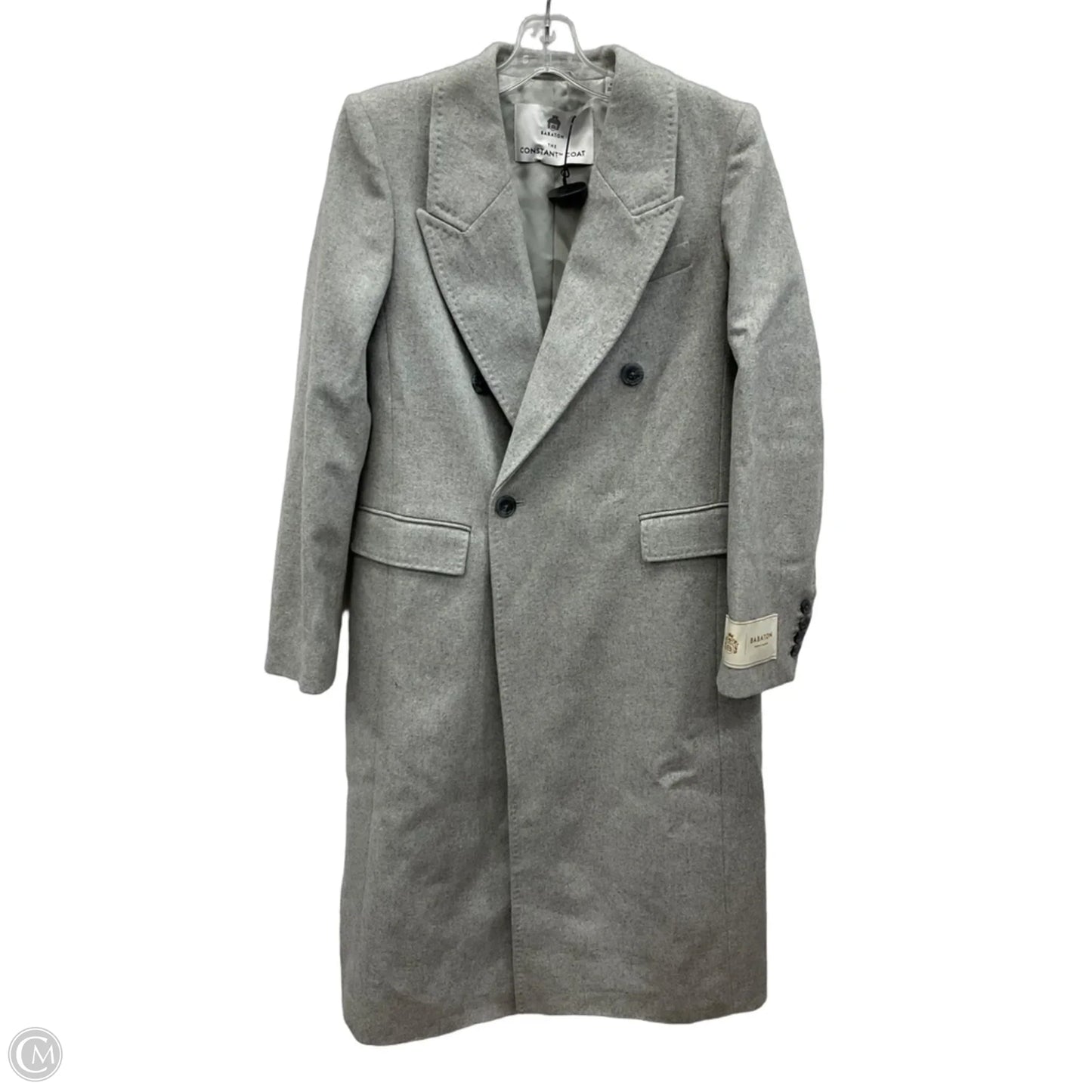 Coat Trench Coat By Babaton In Grey, Size: Xs
