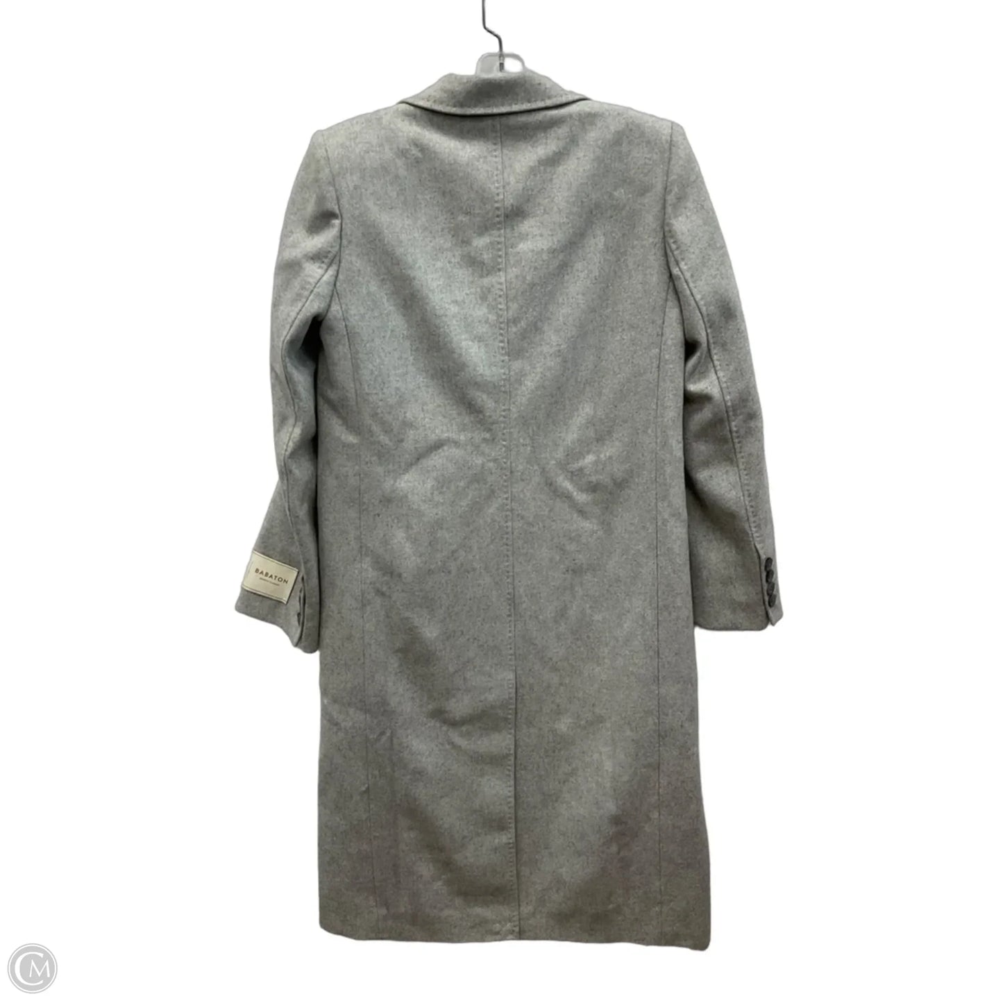 Coat Trench Coat By Babaton In Grey, Size: Xs