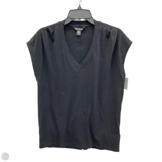 Athletic Top Short Sleeve By Athleta In Black, Size: Sp