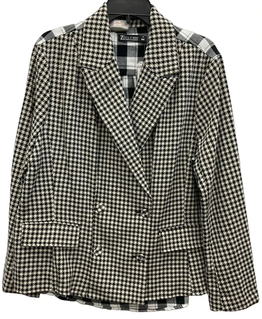 Blazer By New York And Co In Black & White, Size: Xl