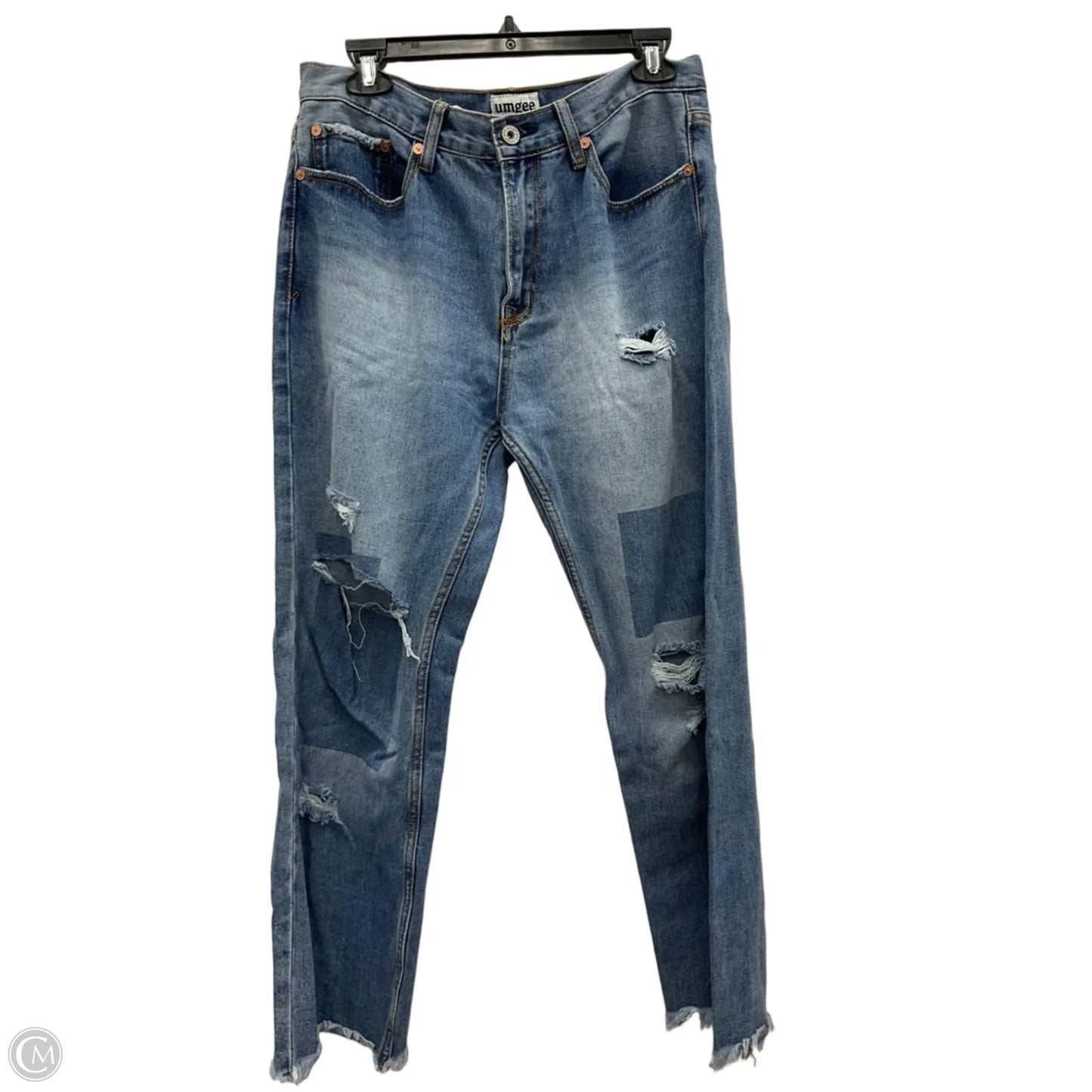 Jeans Straight By Umgee In Blue Denim, Size: 8