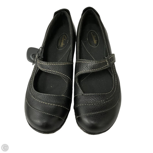 Shoes Flats By Clarks In Black, Size: 10