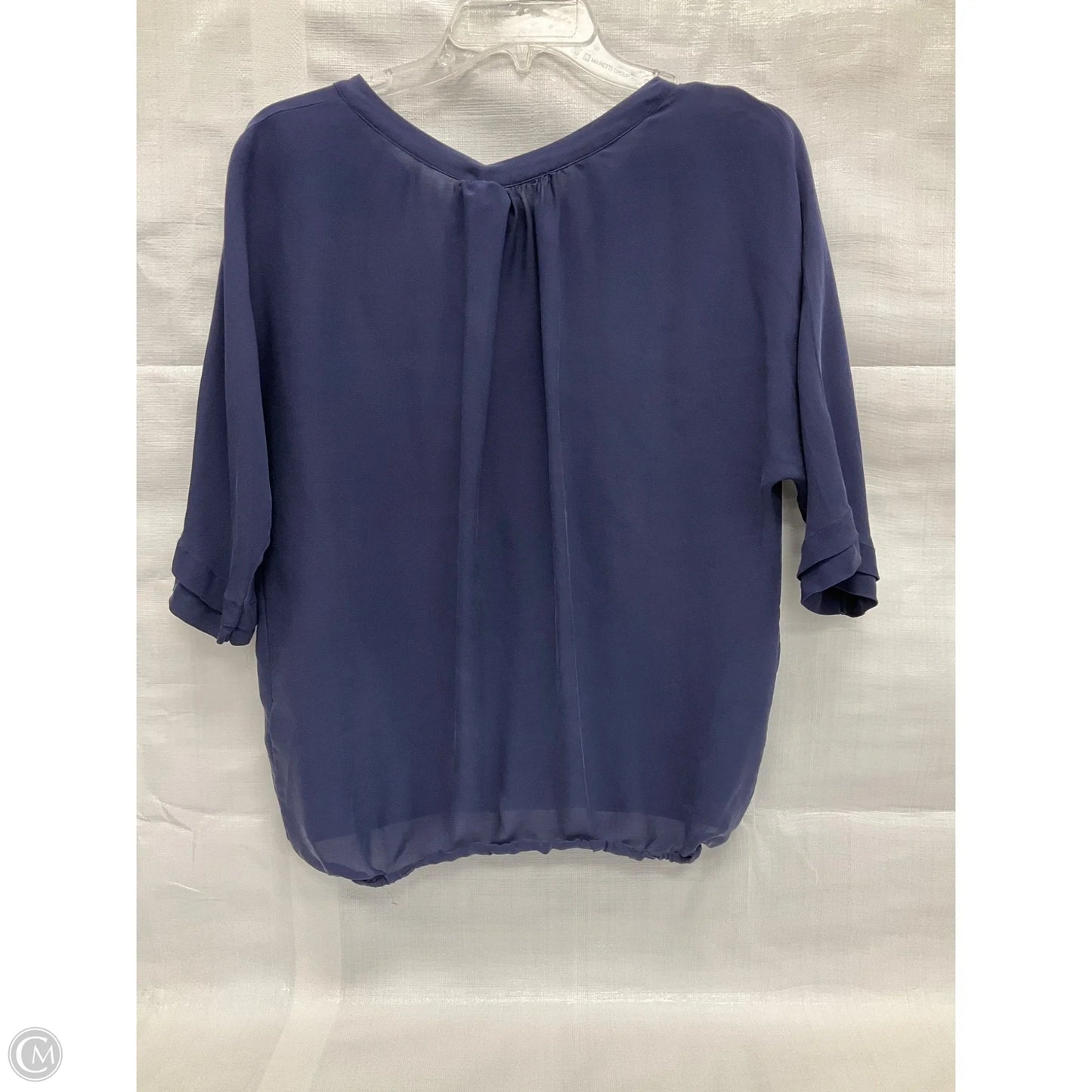 Blouse Short Sleeve By Joie In Navy, Size: S