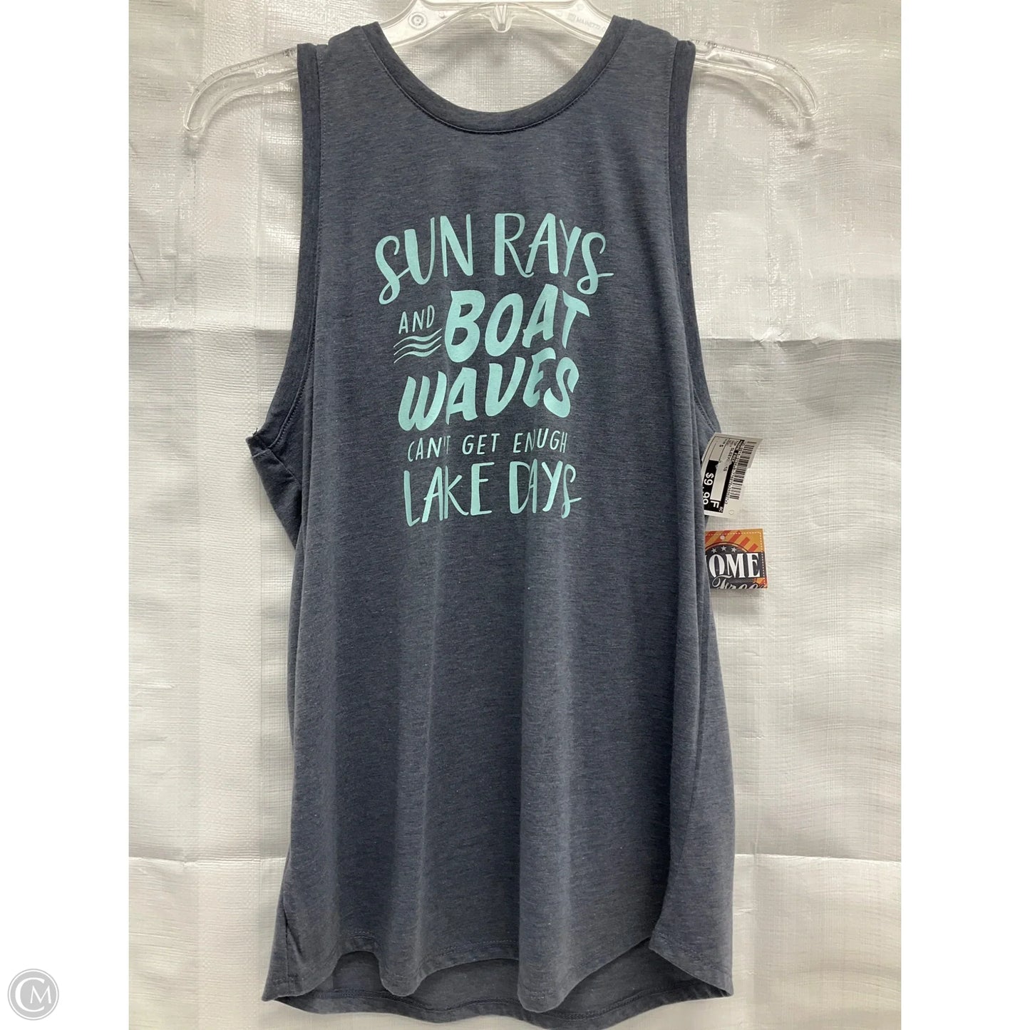 Top Sleeveless By Home Free In Grey, Size: S