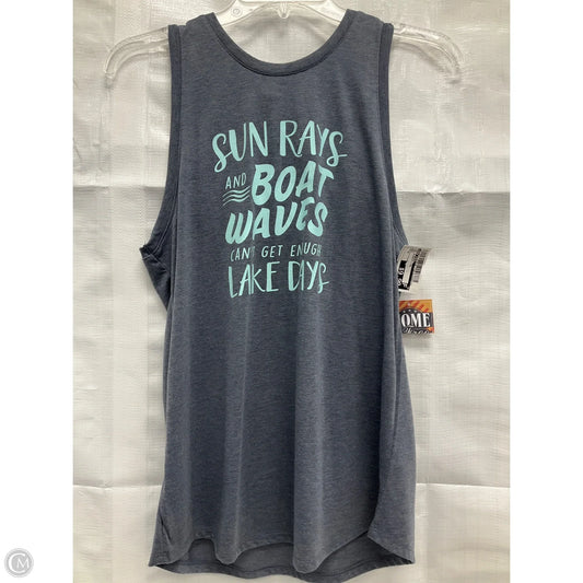 Top Sleeveless By Home Free In Grey, Size: S