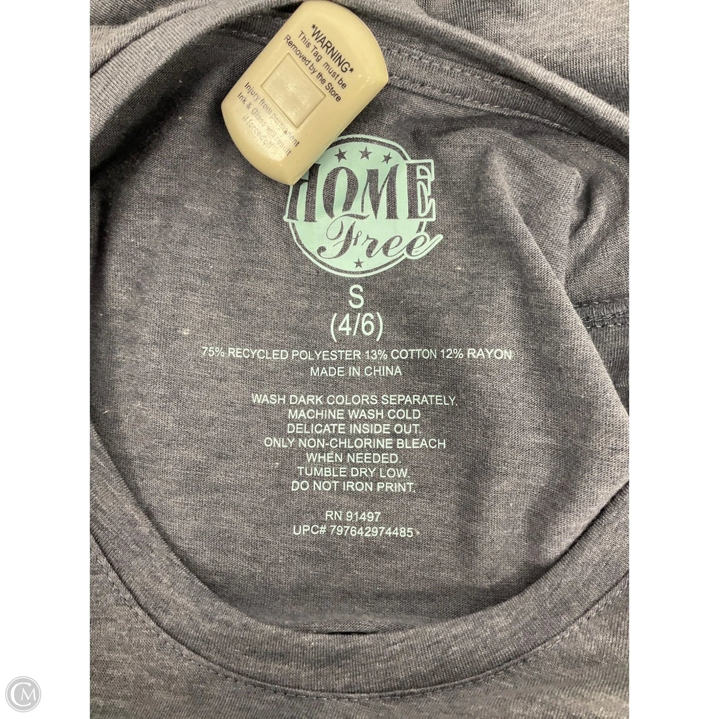 Top Sleeveless By Home Free In Grey, Size: S