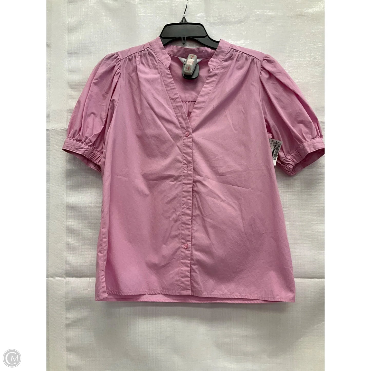 Top Short Sleeve By Nine West In Pink, Size: S
