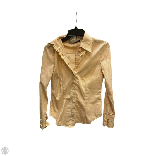 Blouse Long Sleeve By New York And Co In Yellow, Size: Xs