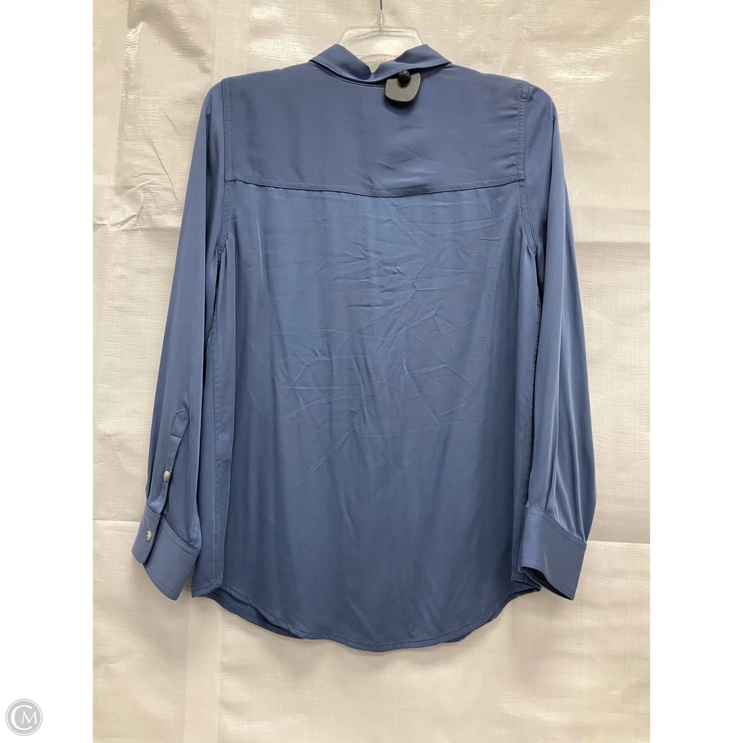 Blouse Long Sleeve By Chicos In Blue, Size: M