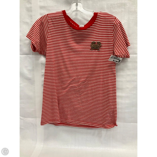 Top Short Sleeve By J. Crew In Striped Pattern, Size: S