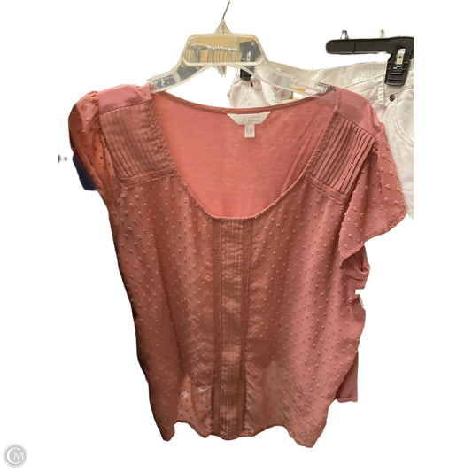 Top Short Sleeve By Clothes Mentor In Pink, Size: Xxl