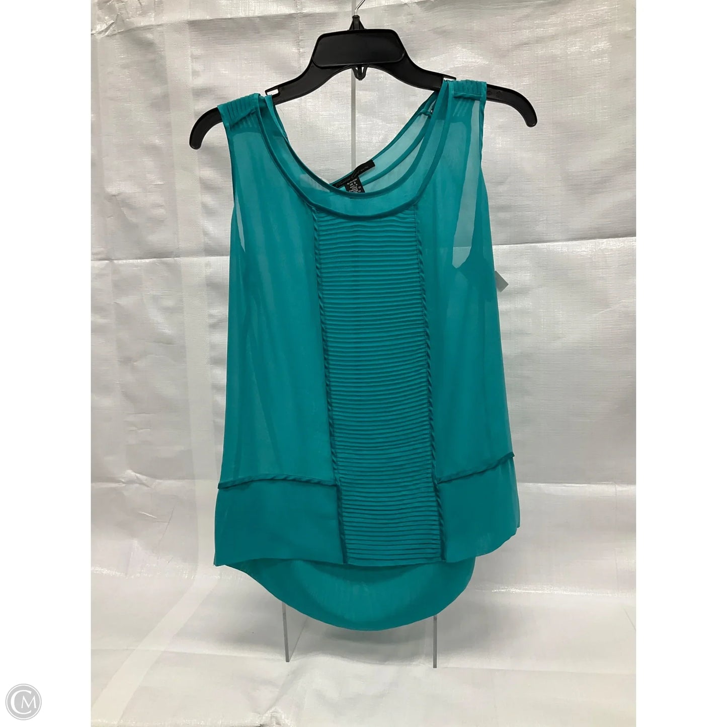 Top Sleeveless By Clothes Mentor In Teal, Size: S