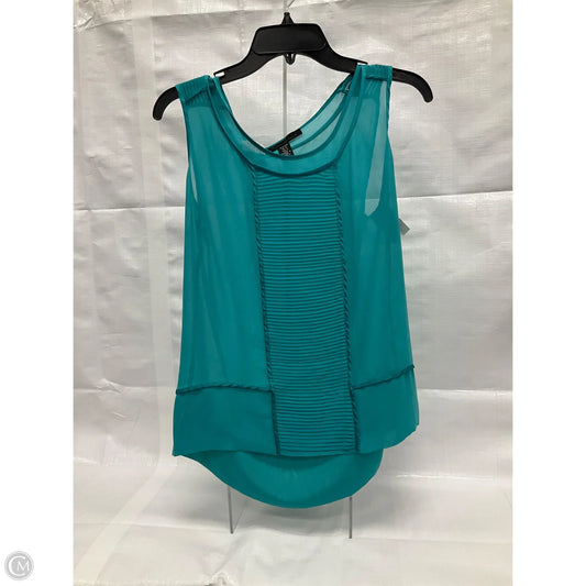 Top Sleeveless By Clothes Mentor In Teal, Size: S