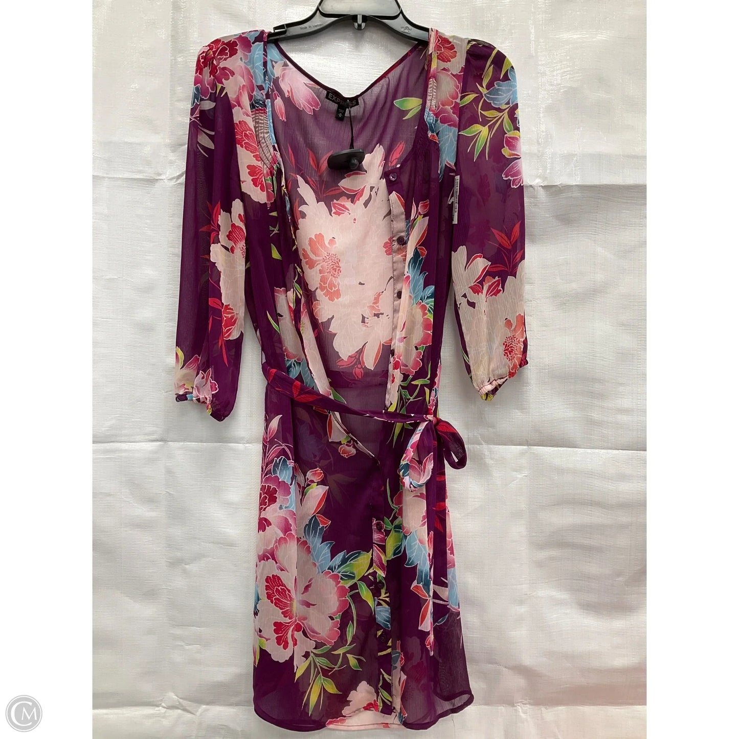 Kimono By Express In Floral Print, Size: M