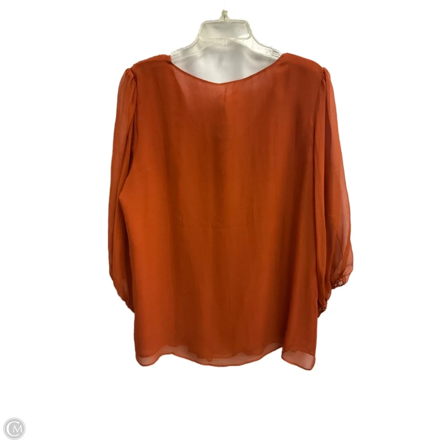 Top Long Sleeve By Sundance In Orange, Size: Xl