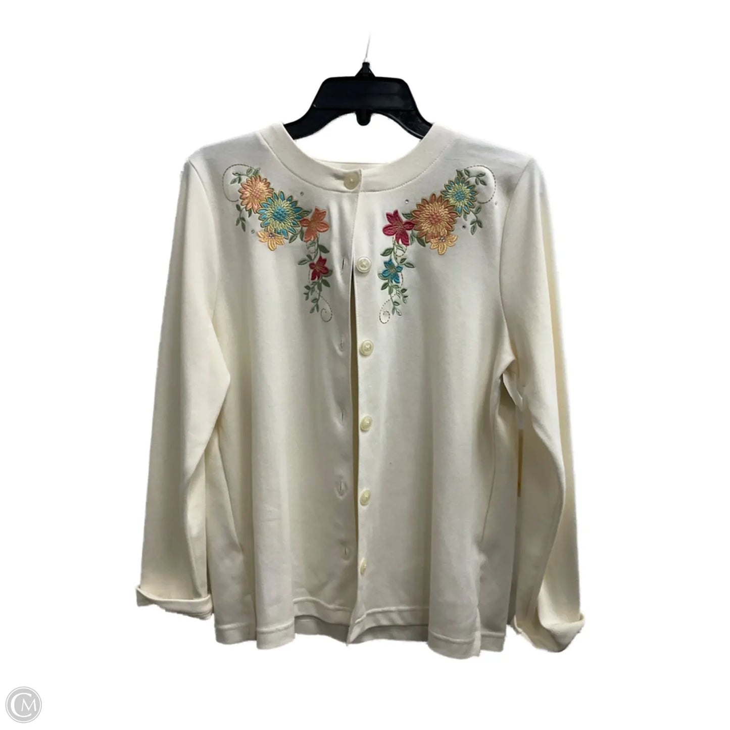 Cardigan By Breckenridge In White, Size: M