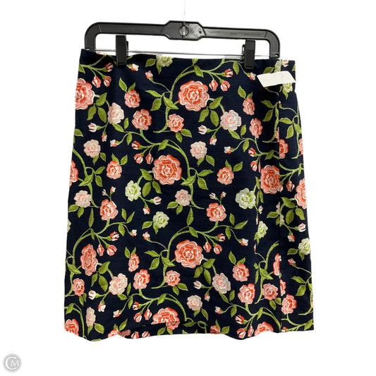 Skirt Midi By Ann Taylor In Floral Print, Size: 8